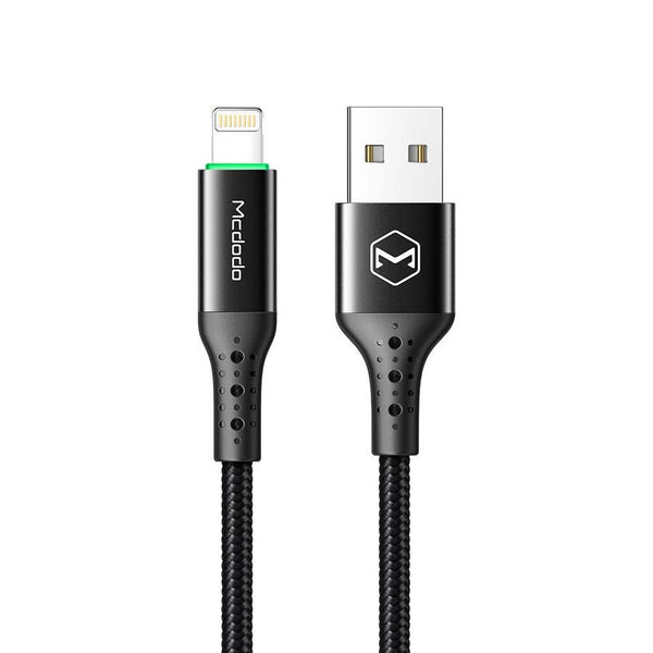 HKM-636435 USB Power-off Data Cable for Apple Devices, 1.2m Length, Single Head, Black