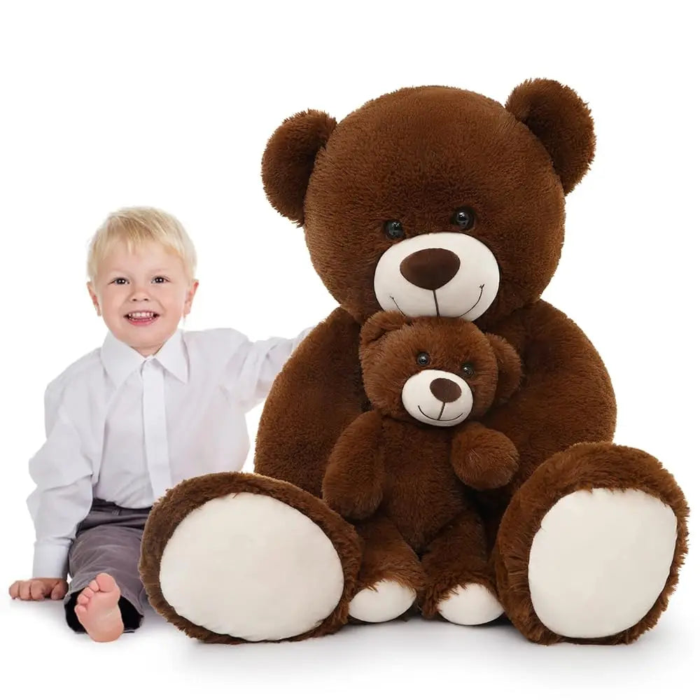 HKM-636499 Giant Purple Tie-Dye Soft Stuffed Teddy Bear Toy for Kids – Perfect Gift for Baby Showers