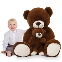 HKM-636499 Giant Purple Tie-Dye Soft Stuffed Teddy Bear Toy for Kids – Perfect Gift for Baby Showers