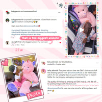 HKM-636499 Giant Purple Tie-Dye Soft Stuffed Teddy Bear Toy for Kids – Perfect Gift for Baby Showers