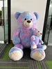 HKM-636499 Giant Purple Tie-Dye Soft Stuffed Teddy Bear Toy for Kids – Perfect Gift for Baby Showers