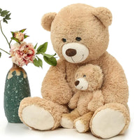 HKM-636499 Giant Purple Tie-Dye Soft Stuffed Teddy Bear Toy for Kids – Perfect Gift for Baby Showers
