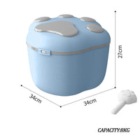 HKM-6365245 Pet Grain Storage Container with Cute Lid and Scoop for Dry Food, Treats, and More