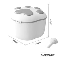 HKM-6365245 Pet Grain Storage Container with Cute Lid and Scoop for Dry Food, Treats, and More