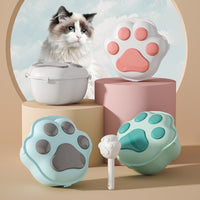 HKM-6365245 Pet Grain Storage Container with Cute Lid and Scoop for Dry Food, Treats, and More