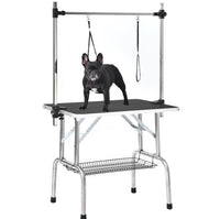 HKM-6365629 Professional 36 Inch Pet Grooming Table with Adjustable Arms and Non-Slip Surface