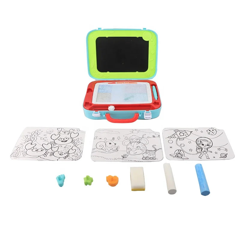 HKM-636691 Double-Sided Magnetic Drawing Board for Kids - Reusable Creative Writing and Drawing Toy