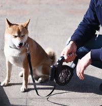 HKM-6367549 Automatic Retractable Dog Leash for Dogs Under 30kg ¨C ABS and Nylon Construction (18.5x19x4cm)