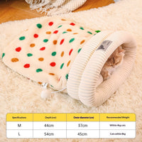 HKM-6367805 Cozy Personalized Cat Bed Sleeping Bag in Various Colors and Sizes