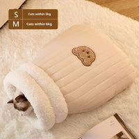 HKM-6367805 Cozy Personalized Cat Bed Sleeping Bag in Various Colors and Sizes
