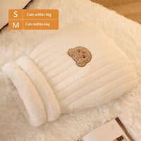 HKM-6367805 Cozy Personalized Cat Bed Sleeping Bag in Various Colors and Sizes