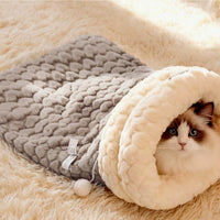 HKM-6367805 Cozy Personalized Cat Bed Sleeping Bag in Various Colors and Sizes