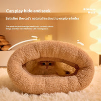 HKM-6367805 Cozy Personalized Cat Bed Sleeping Bag in Various Colors and Sizes