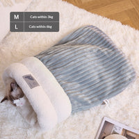 HKM-6367805 Cozy Personalized Cat Bed Sleeping Bag in Various Colors and Sizes