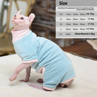 HKM-6368317 Warm Double-Sided Velvet Cat Clothing for Autumn and Winter