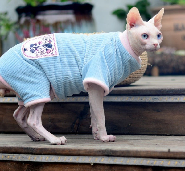 HKM-6368317 Warm Double-Sided Velvet Cat Clothing for Autumn and Winter