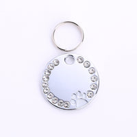 HKM-6369597 Customizable Round Dog Tags in Durable Metal Material