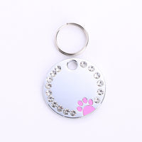 HKM-6369597 Customizable Round Dog Tags in Durable Metal Material