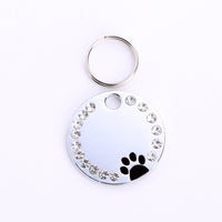 HKM-6369597 Customizable Round Dog Tags in Durable Metal Material