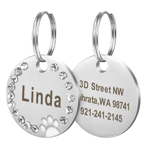 HKM-6369597 Customizable Round Dog Tags in Durable Metal Material