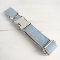 HKM-6369725 Blue Polyester Cowboy Dog Collar - Stylish and Durable Pet Accessory