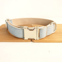 HKM-6369725 Blue Polyester Cowboy Dog Collar - Stylish and Durable Pet Accessory