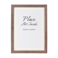 HKM-637075 Elegant Solid Hardwood Oak Photo Frame for A2, A3, A4 Prints - Wall Mount Art Decor