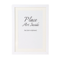 HKM-637075 Elegant Solid Hardwood Oak Photo Frame for A2, A3, A4 Prints - Wall Mount Art Decor