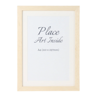 HKM-637075 Elegant Solid Hardwood Oak Photo Frame for A2, A3, A4 Prints - Wall Mount Art Decor