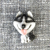 HKM-6371005 Cute Cartoon Dog Refrigerator Magnet - Resin Animal Decor