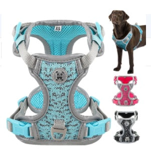 HKM-6372797 Lightweight Dog Walking Vest with Towing Rope - Breathable and Skin-Friendly Design