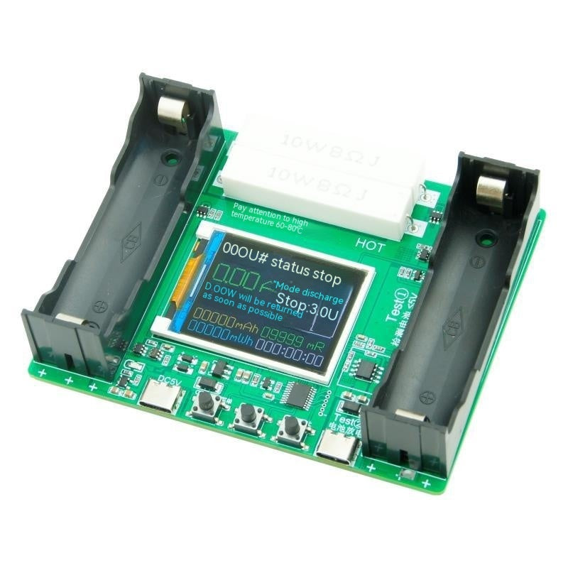 HKM-637395 18650 Lithium Battery Capacity and Internal Resistance Tester with LCD Display