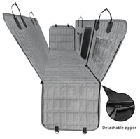 HKM-6375357 Detachable Split Pet Car Mat for Dogs - Gray and Black, 137x147cm, Cloth Material
