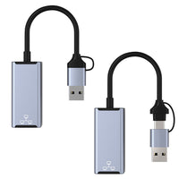 HKM-637587 Ethernet Network Interface Card USB Converter - 10/100/1000Mbps, RJ-45 Compatible