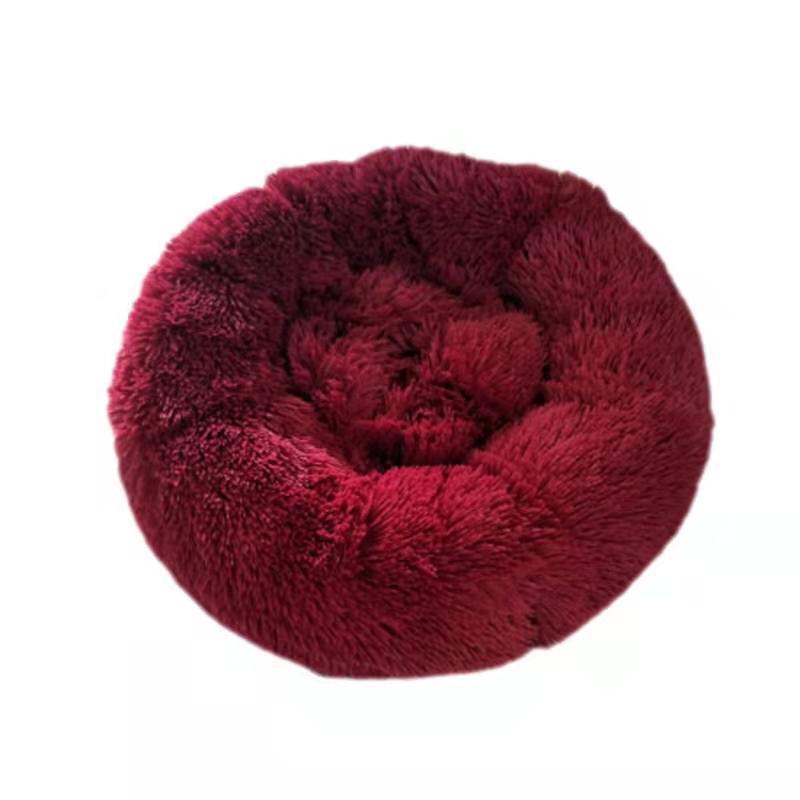 HKM-6377533 Thick Plush Round Pet Kennel with Anti-Skid Bottom - Durable, Waterproof & Moisture-Proof Design