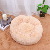 HKM-6377533 Thick Plush Round Pet Kennel with Anti-Skid Bottom - Durable, Waterproof & Moisture-Proof Design