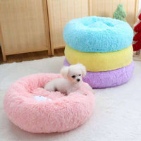 HKM-6377533 Thick Plush Round Pet Kennel with Anti-Skid Bottom - Durable, Waterproof & Moisture-Proof Design