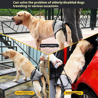 HKM-6378557 Elderly Dog Back-Style Auxiliary Strap in Heather Gray, Size S (Waist 40-46, Leg Circumference 24)