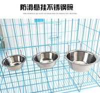 HKM-6379453 Stainless Steel Hanging Dog Food Bowl - Available in 11cm, 13cm, and 17cm Sizes