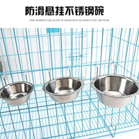 HKM-6379453 Stainless Steel Hanging Dog Food Bowl - Available in 11cm, 13cm, and 17cm Sizes