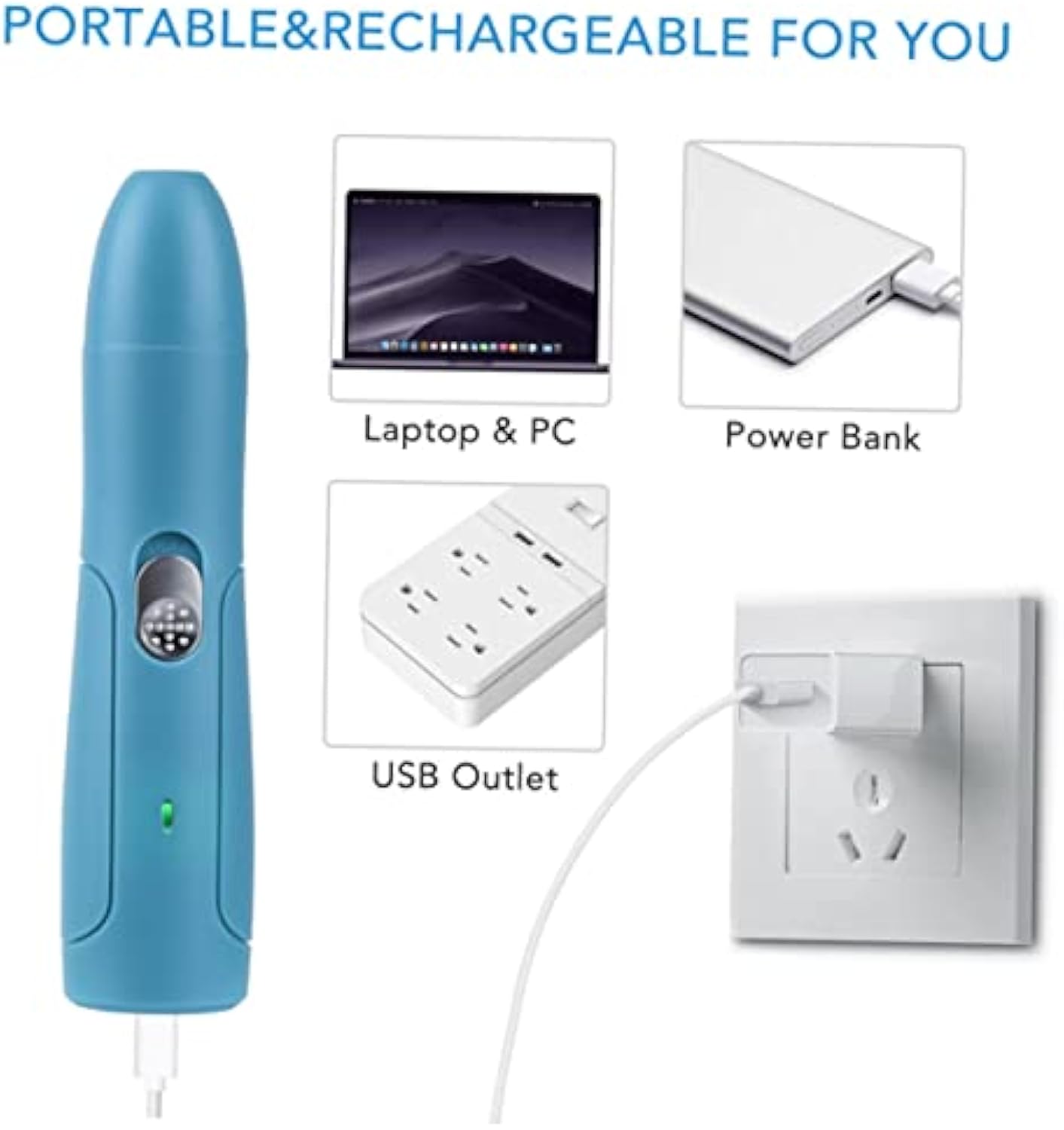 HKM-6380733 Electric Pet Nail Grinder and Polisher for Safe Claw Trimming and Grooming