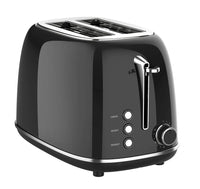 HKM-638099 Extra Wide Slot 2-Slice Retro Design Toaster with 6 Browning Levels, Reheat, and Defrost Functions