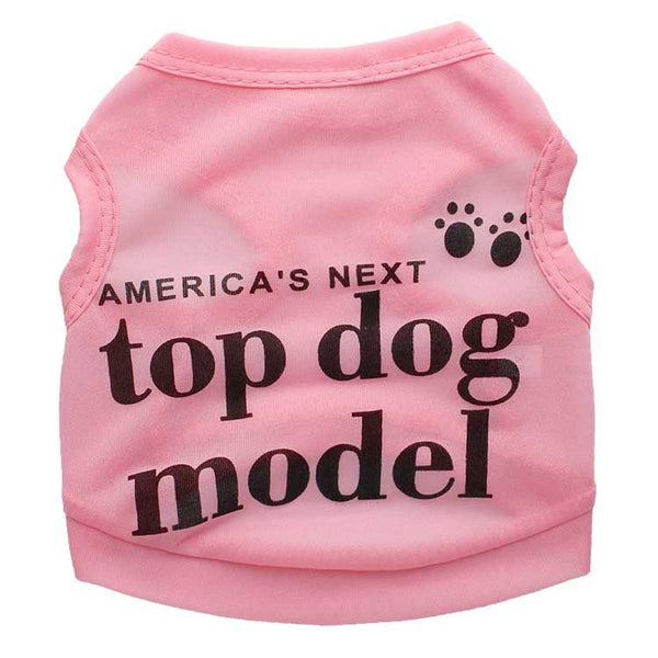 HKM-6381629 Ultra-Thin Breathable Polyester Dog Vest for Spring and Summer in Blue, Green, Pink, Rose Red