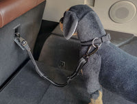 HKM-6381885 Elastic Adjustable Dog Car Seat Belt, Reflective Polyester Safety Harness for All Dog Sizes