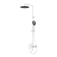 HKM-638227 Luxury Copper Shower Faucet Set with Rainfall and Jet Massage Functions, Chrome Finish