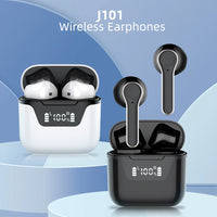 HKM-638355 Wireless Bluetooth Earbuds with LED Battery Display and High-Feedback Sound Quality