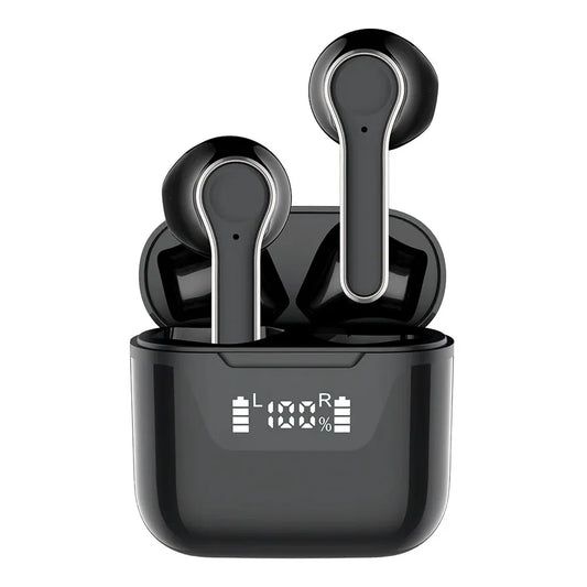 HKM-638355 Wireless Bluetooth Earbuds with LED Battery Display and High-Feedback Sound Quality