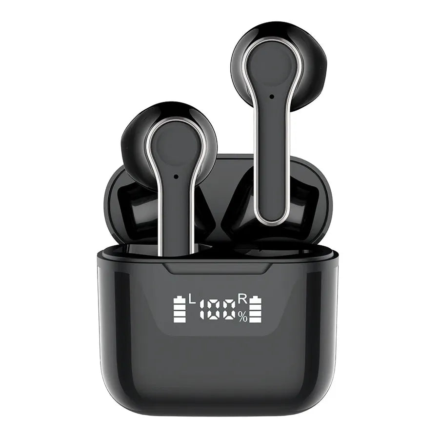 HKM-638355 Wireless Bluetooth Earbuds with LED Battery Display and High-Feedback Sound Quality