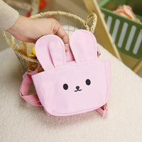 HKM-6384829 Pet Dog Canvas Backpack in Pink and Brown - Sizes S & L, All-Season Design