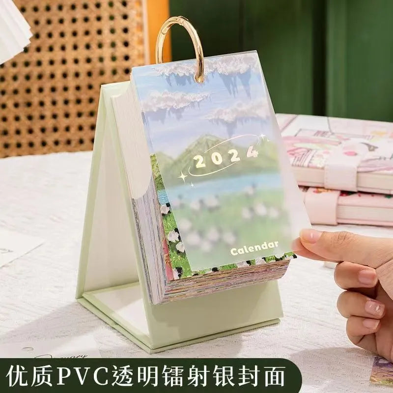 HKM-638483 Custom Full Colour Monthly Executive Wall Desk Calendar 2024 with Logo Printing